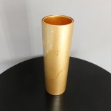 円筒花瓶色紙金箔